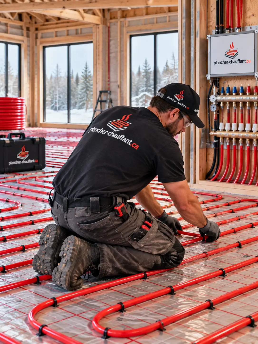 Pose de tuyauterie hydronique en construction neuve